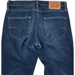 Levi's Mens 501 CT Blue Jeans 30x28 Cotton Tapered Whiskers Denim Tag 31x30
